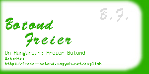 botond freier business card